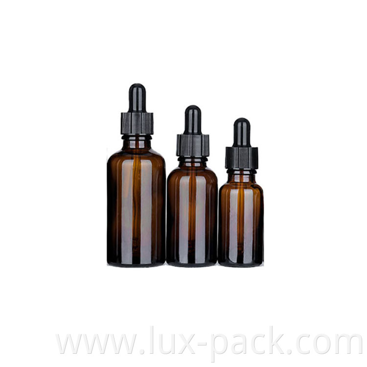 Wholesale 5ml 10ml 15ml 20ml 30ml 50ml 100ml Amber Dropper Essential Oil Bottle